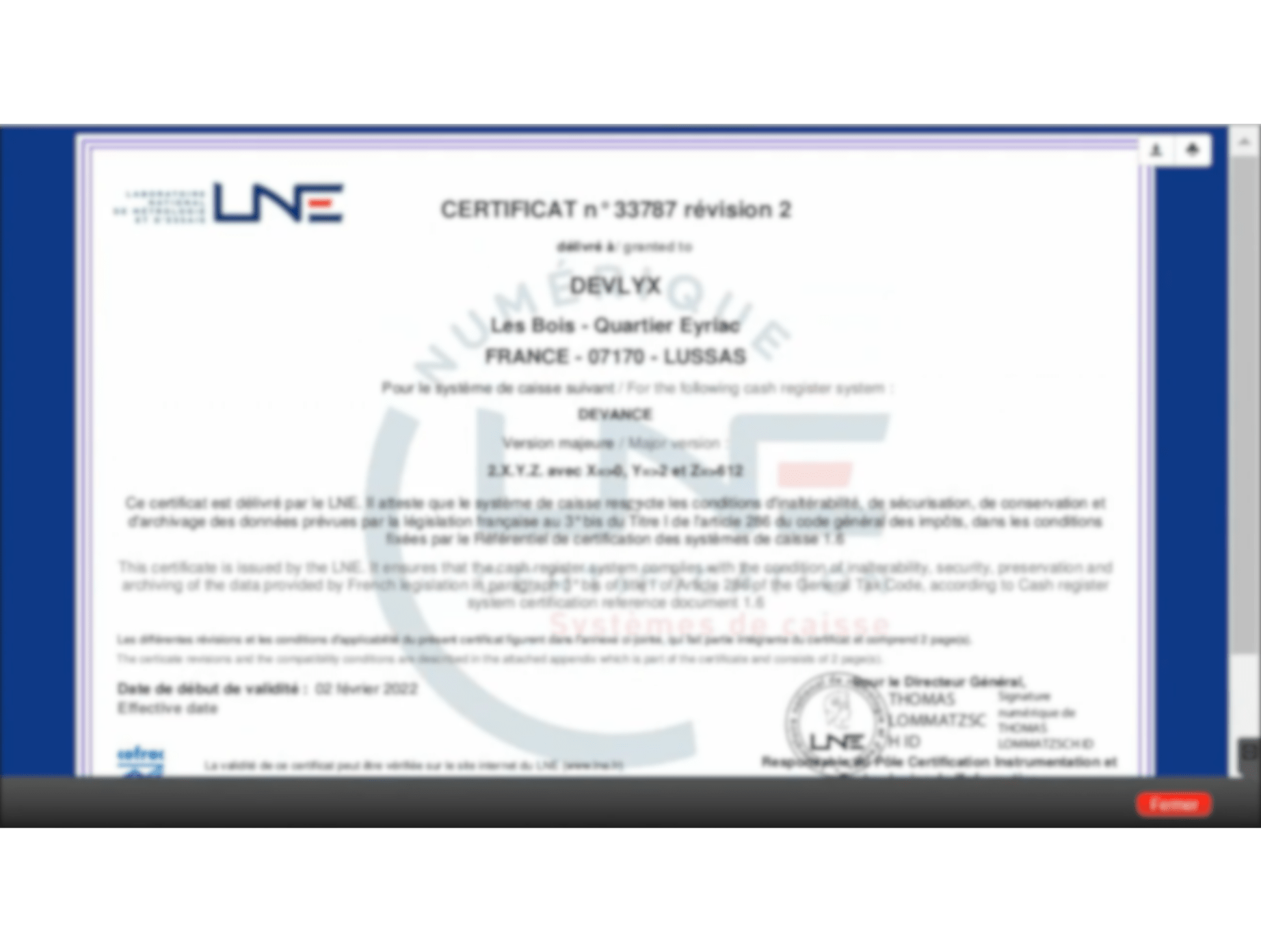 Comment retrouver votre certificat LNE ?