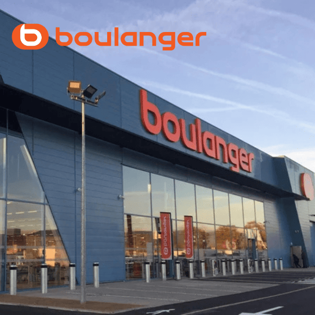 Façade d’un magasin Boulanger illustrant l’intégration du Recommerce dans le parcours client retail.